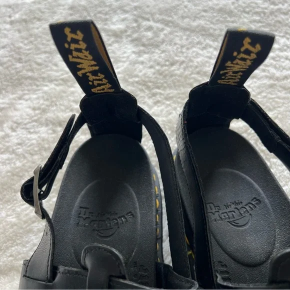 Dr. Martens Chunky Terry Brando Sandals Black